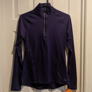 Champion purple half zip collar XS